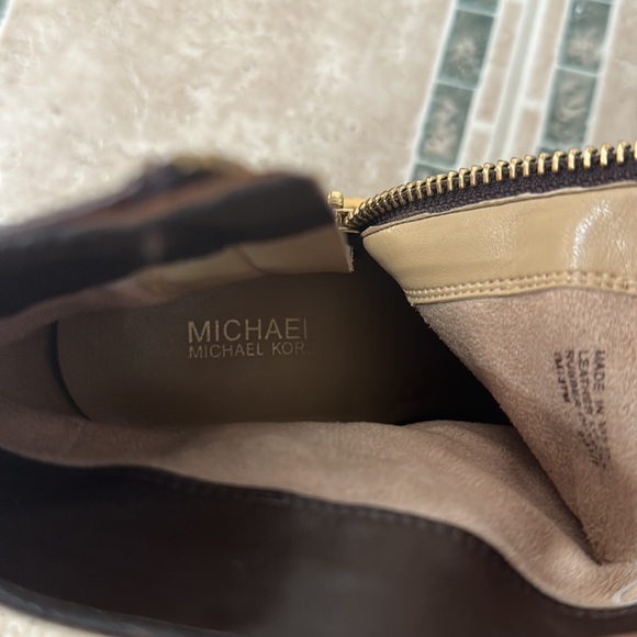 Michael Kors Alane Leather Flex Bootie In Barolo - Picture 6 of 9